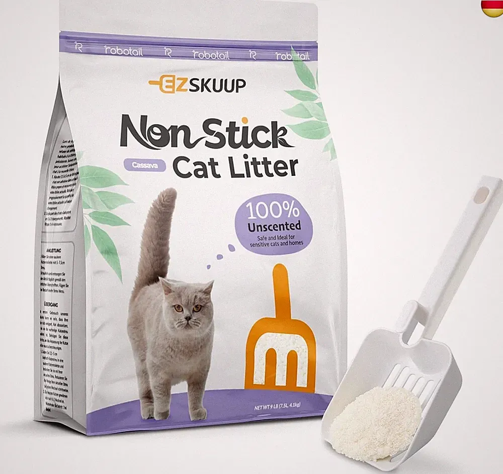 Nicht Klebend Ultraklumpende Katzenstreu Klumpstreu, Staubfrei &