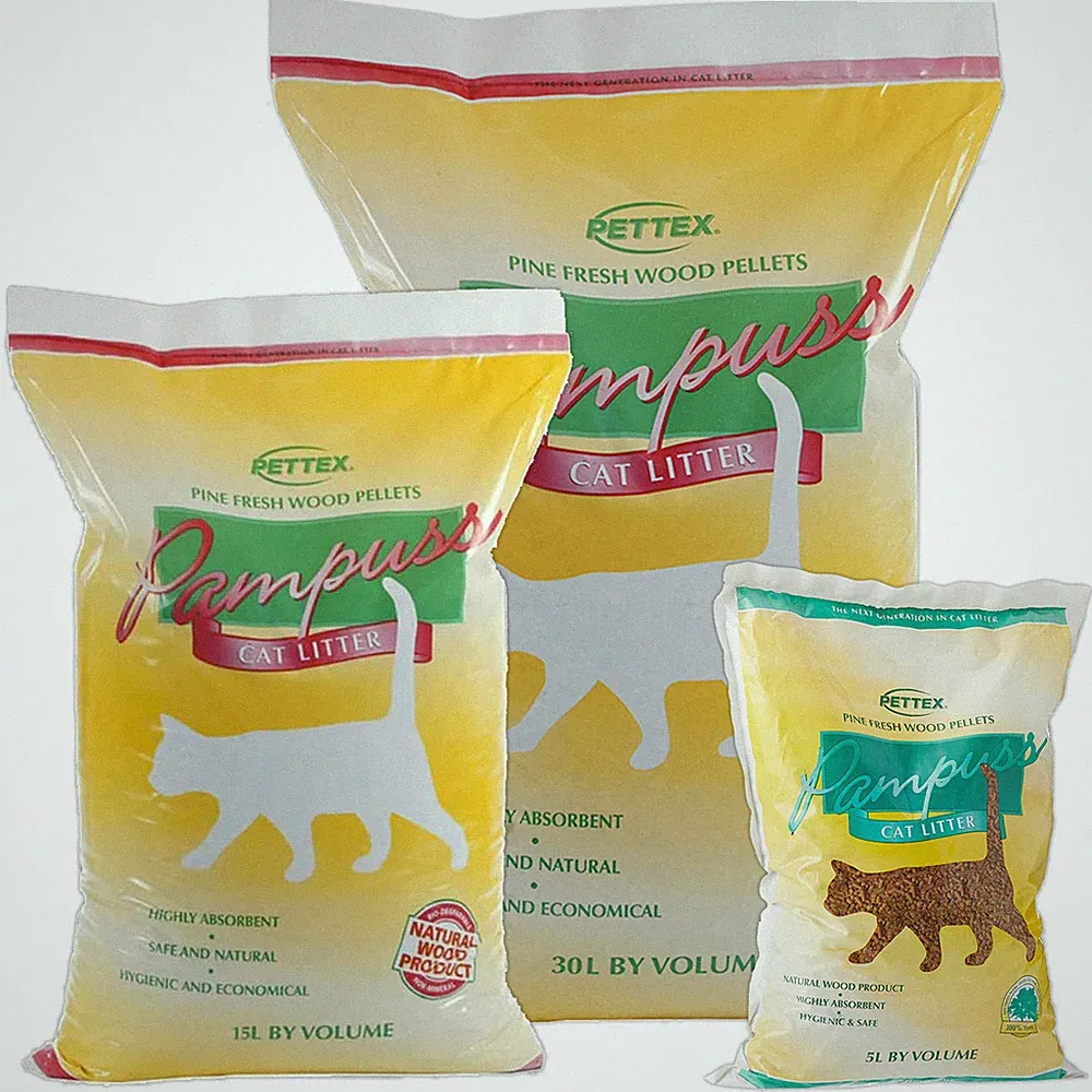 Pettex Pampuss Holzbasis Katzenstreu natürlich biologisch abbaubar Kitten Safe Streu