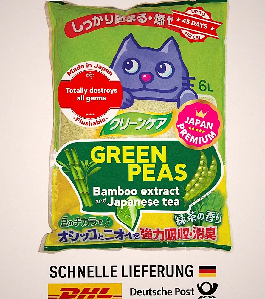 katzenstreu staubfrei erbsen