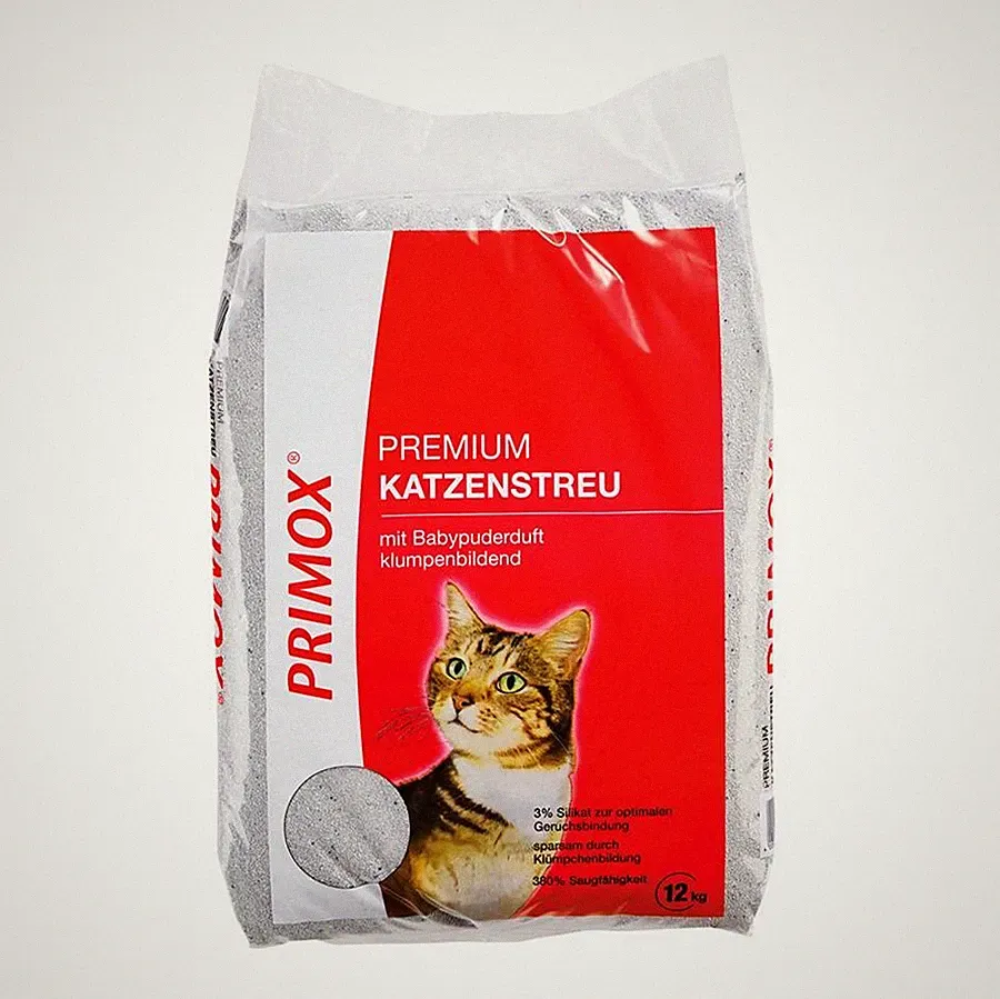 Primox Katzenstreu mit Babypuderduft, 12 kg (1,09 € / 1 kg) (1,91 EUR/kg)