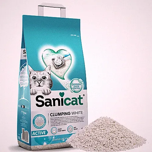 SANICAT Katzenstreu Marseille Seifenduft klumpend hochabsorbierend f. Katzen 10L