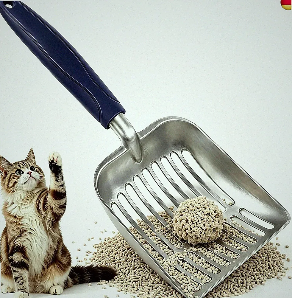 Schaufel Katzenklo, Katzensand Schaufel aus Aluminiumlegierung, Langlebige