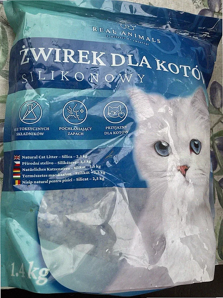 Silikat-Katzenstreu 5x 1,4 kg