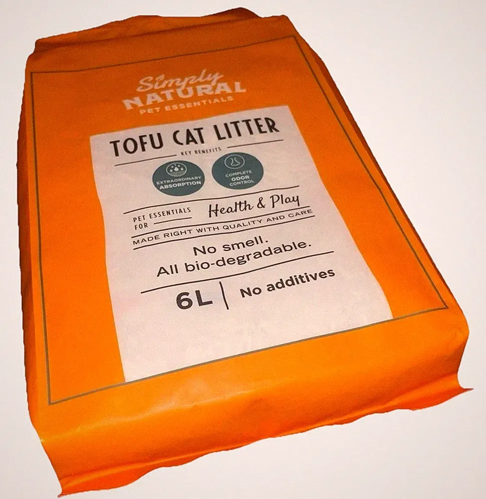 Simply Natural Tofu Katzenstreu 6L Pet Essentials kein Geruch biologisch abbaubar Gratis pp