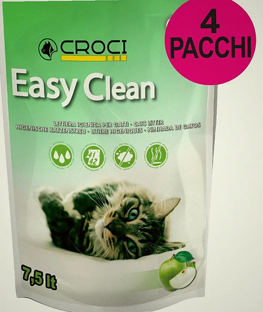 Streu Easy Clean Grüner Apfelduft 4 Packungen zu je 7,5 Liter Croci