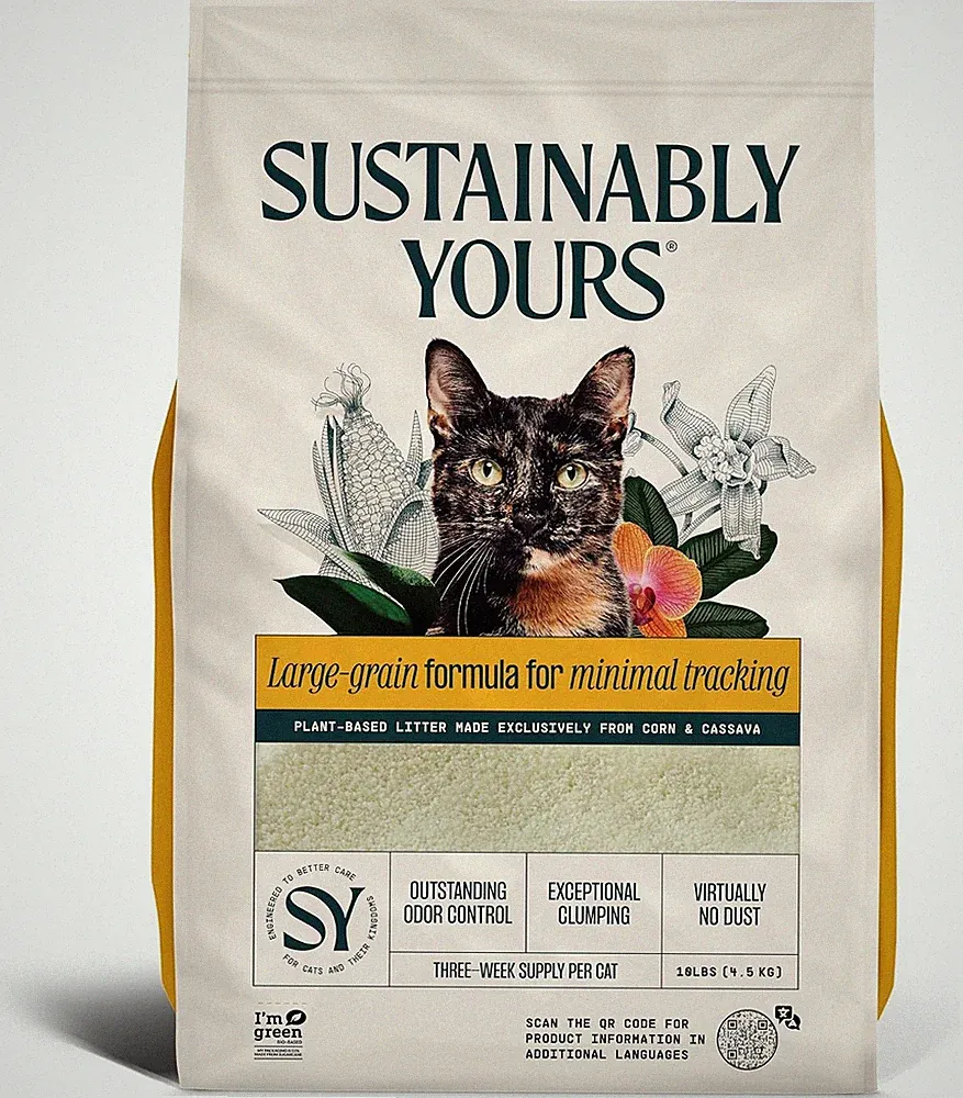 Sustainably Yours Katzenstreu – Grobkörnige Formel 4,5 kg