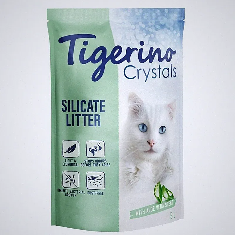 Tigerino Crystals Katzenstreu - Aloe Vera 30 Liter