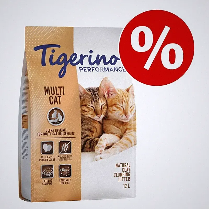Tigerino Performance saugfähige Naturerde Klumpstreu *12L PACK*