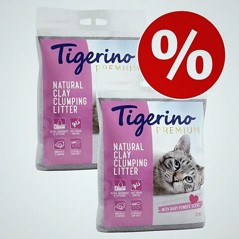 tigerino Premium Katzenstreu 24kg ganz natürlich, chemiefrei super saugfähig