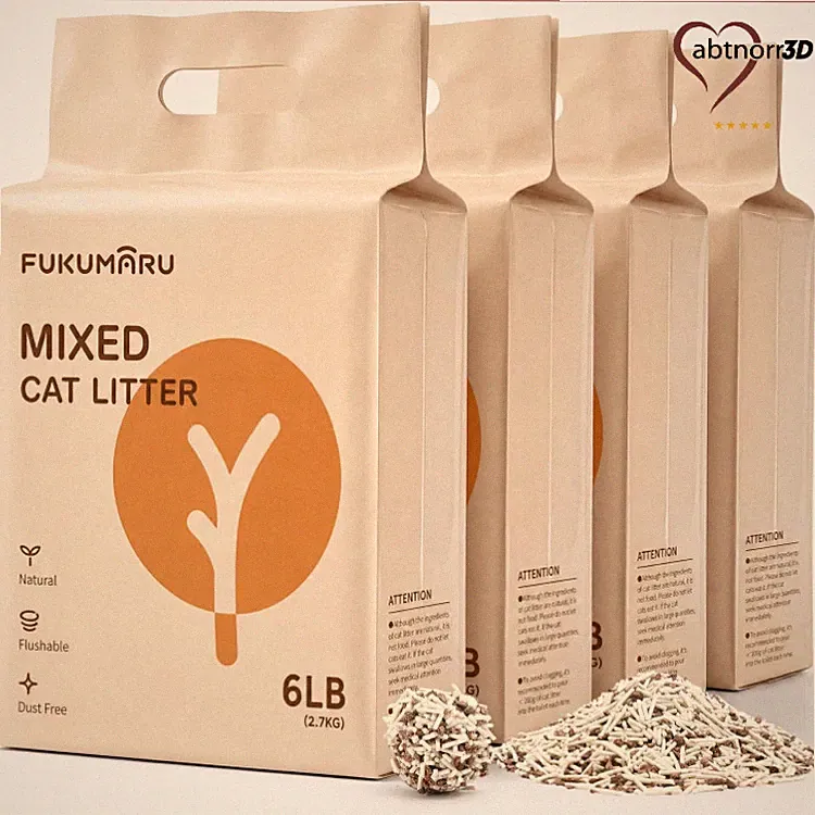 Tofu Katzenstreu 10,8 kg - Klumpstreu für Katzen, Staubfrei, Geruchskontrolle