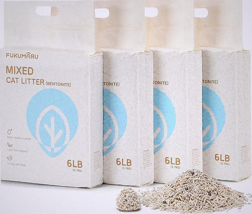 Tofu Katzenstreu 10.8 kg - Stark klumpend, Staubfrei, Leicht zu klumpen, Spülbar