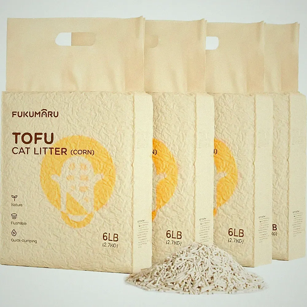 Tofu Katzenstreu 10,8kg - Ideal für Allergiker, Staubfrei mit Geruchskontrolle