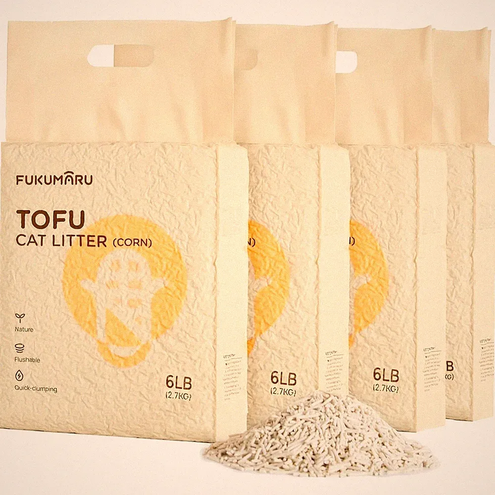 Tofu Katzenstreu 10,8kg klumpend staubfrei Geruchskontrolle natürlicher Mais