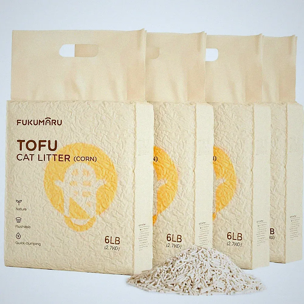 Tofu Katzenstreu 10 8kg Staubfrei Schnell FUKUMARU, klumpend, geruchskontrolle