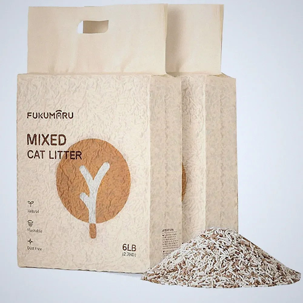 Tofu Katzenstreu 5.4 kg, Klumpstreu für Katzen, Gemischtes Apfelholzpellets,...