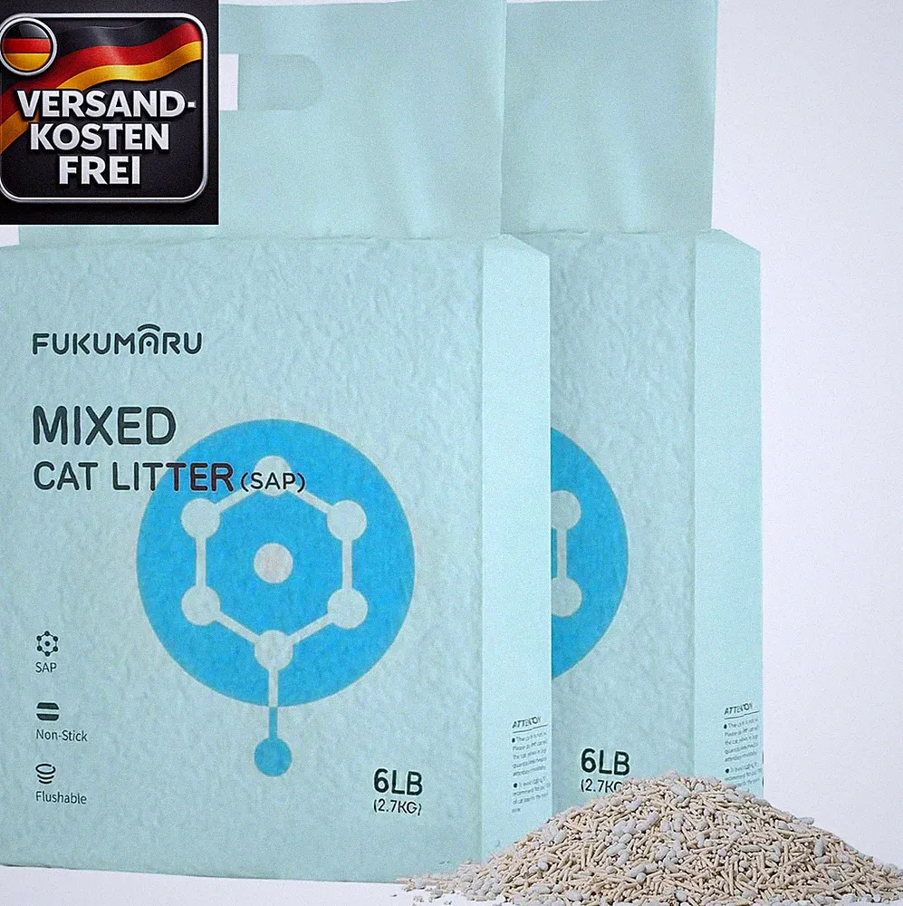 Tofu Katzenstreu 5,4kg Klumpend staubfrei geruchskontrollierend