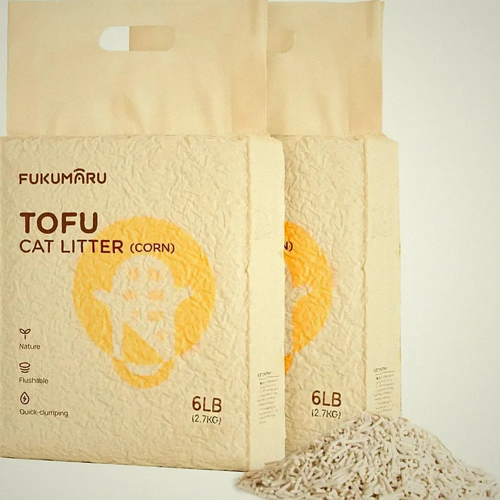 Tofu Katzenstreu 5.4kg, Klumpstreu für Katzen, Gemischtes Maispellets, Staubf...
