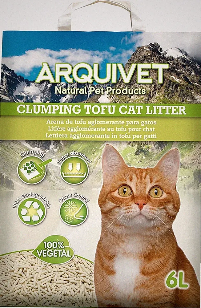 Tofu Katzenstreu, 6 l, klumpend, saugfähig