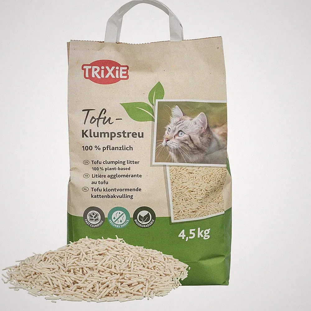 Tofu Klumpstreu 4,5 kg staubarmes Katzenstreu für Katzentoiletten