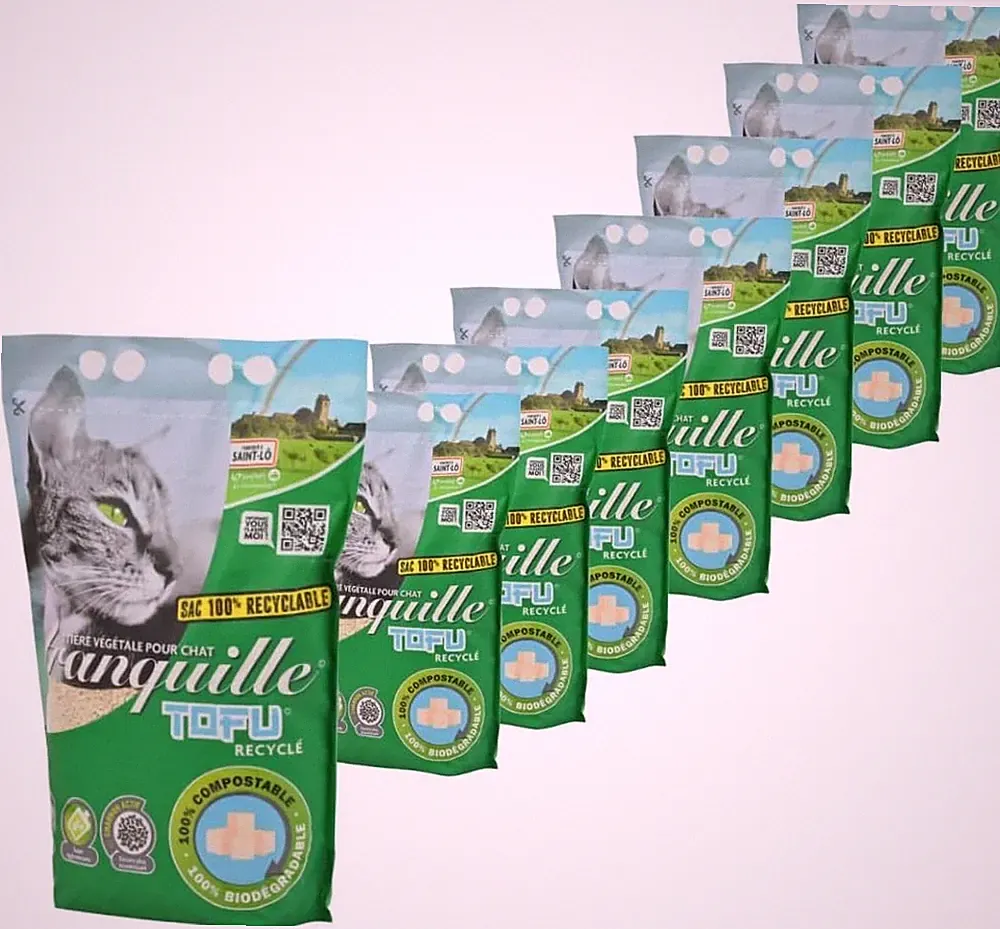 Tranquille - Tofu recyceltes Klumpstreu 8 x 4 Liter