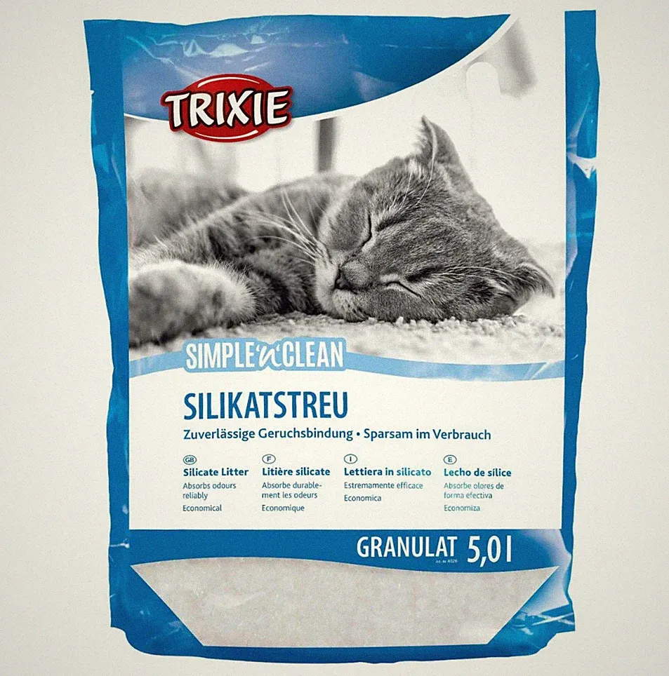 TRIXIE Katzensand Katzenstreu Silikatstreu Granulat 5L
