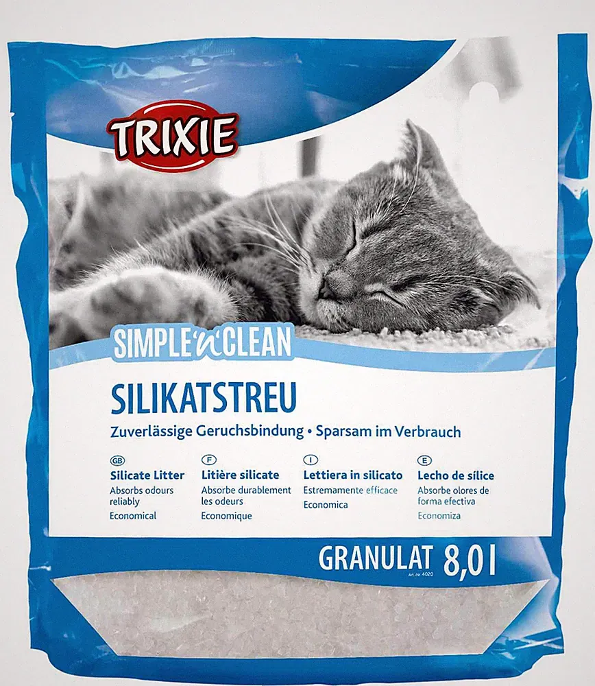 Trixie Simplen Clean KATZENSTREU 8 Ltr. GRANULAT Silikat Silakatstreu