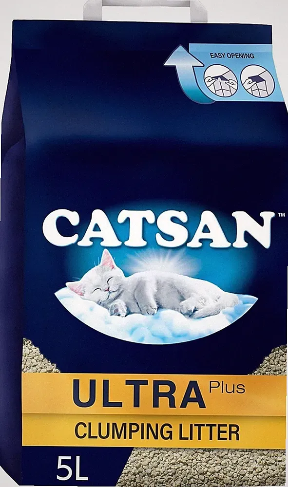 Ultra Katzenstreu 5L Klumpmaterial Tonerde Geruchskontrolle für Katzen