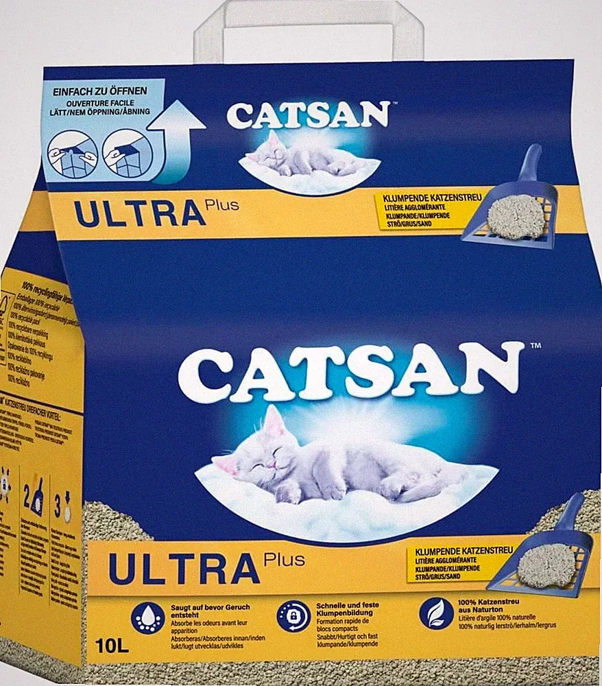 Ultra klumpendes Katzenstreu, 10L Premium Geruchskontrolle, saugfähige Verwendung