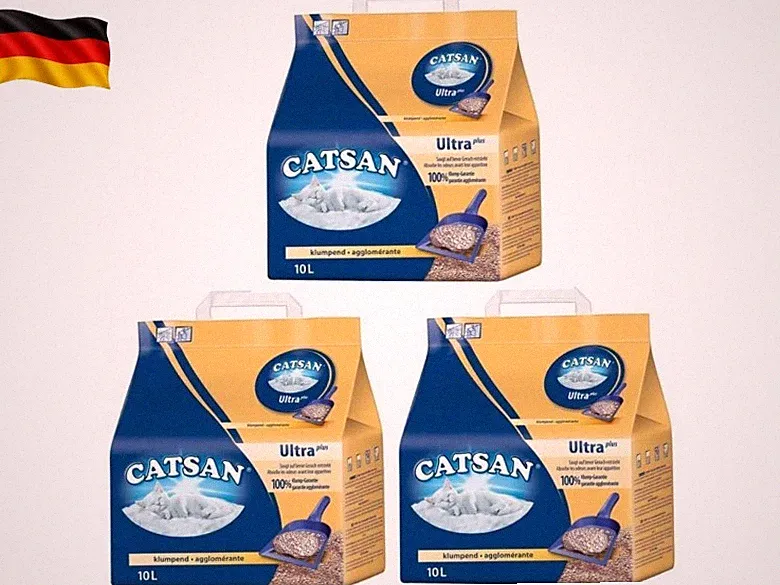 Ultra Plus Klumpstreu klumpendes Katzenstreu, 3 Packungen (3 x 10l)