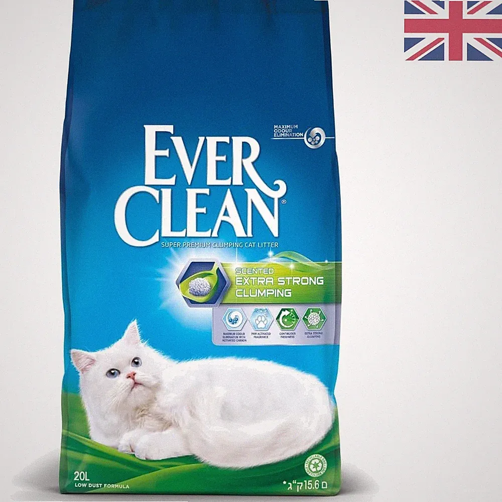Umweltfreundliche 20L Extra Hygiene Klumpendes Katzenstreu mit erfrischendem Blütenaroma