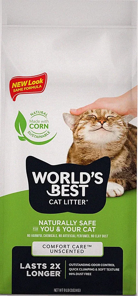 Weltbestes Katzenstreu 8 Pfund (3,63 kg) Original unparfümiert