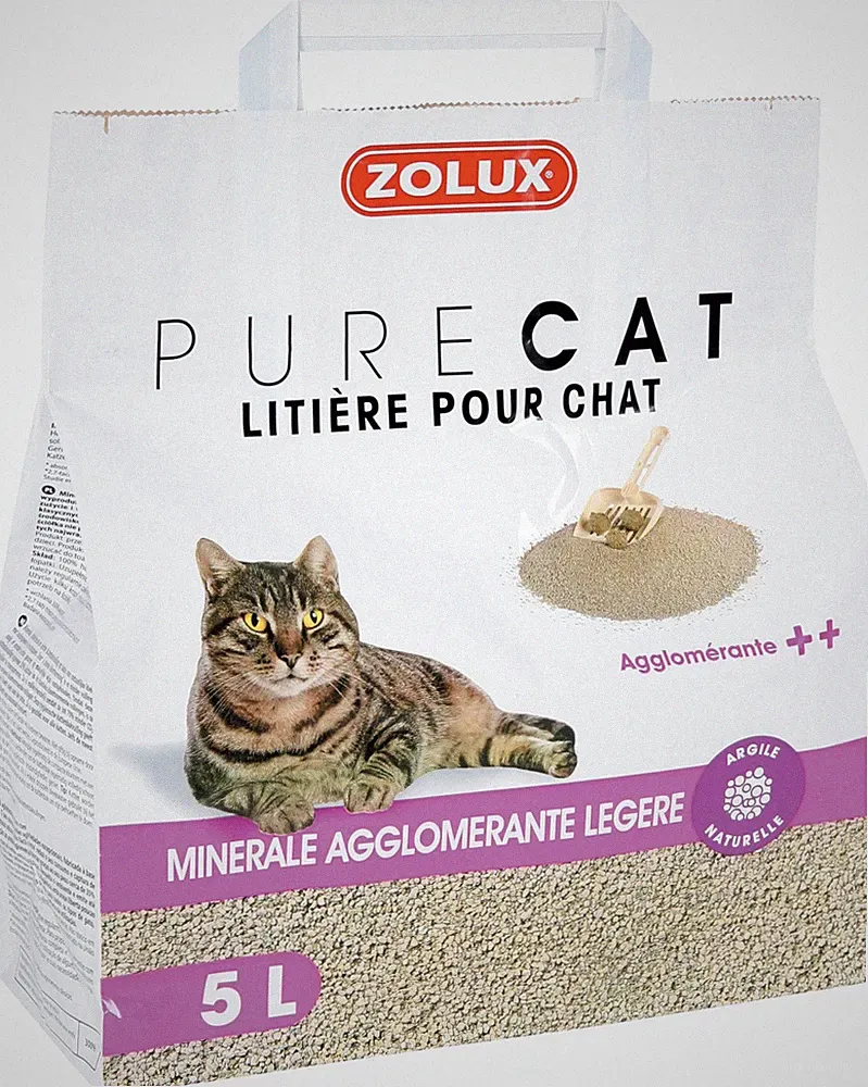 Zolux | PureCat | Katzenstreu - Klumpendes Naturstreu 5L